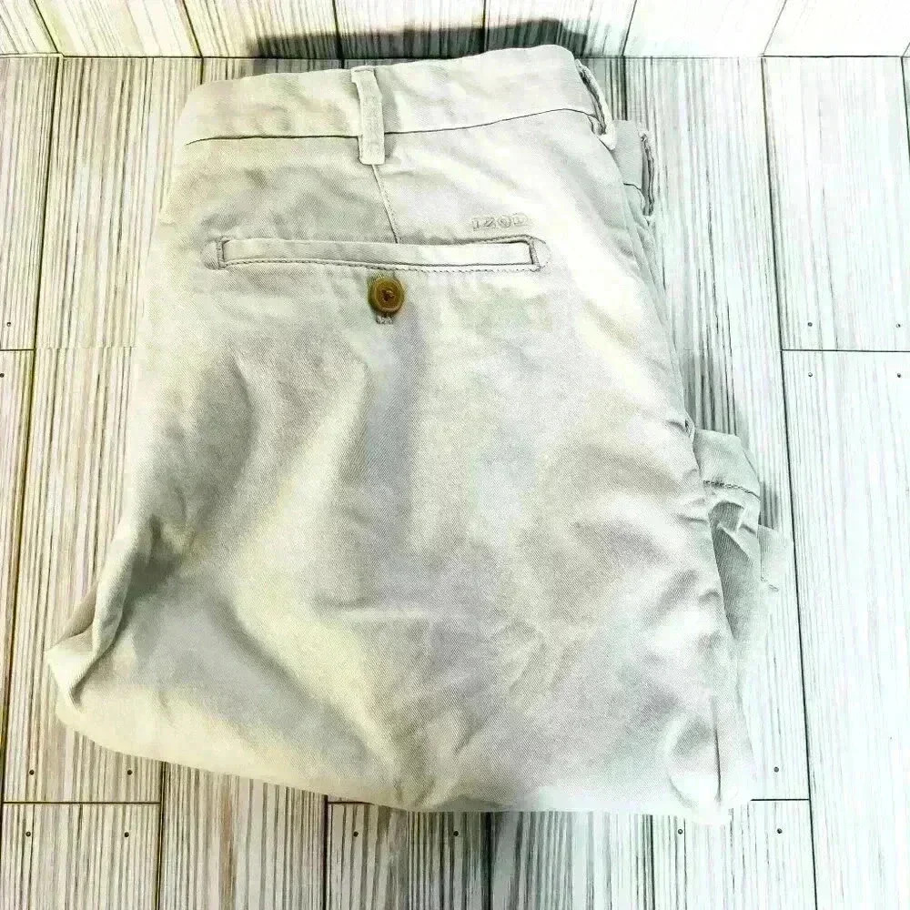 IZOD size 32 cream color golf shorts mens - Picture 12 of 14